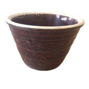 MARCREST Daisy Dot NESTING Small Mixing Bowl 5" Brown Stoneware Vintage
